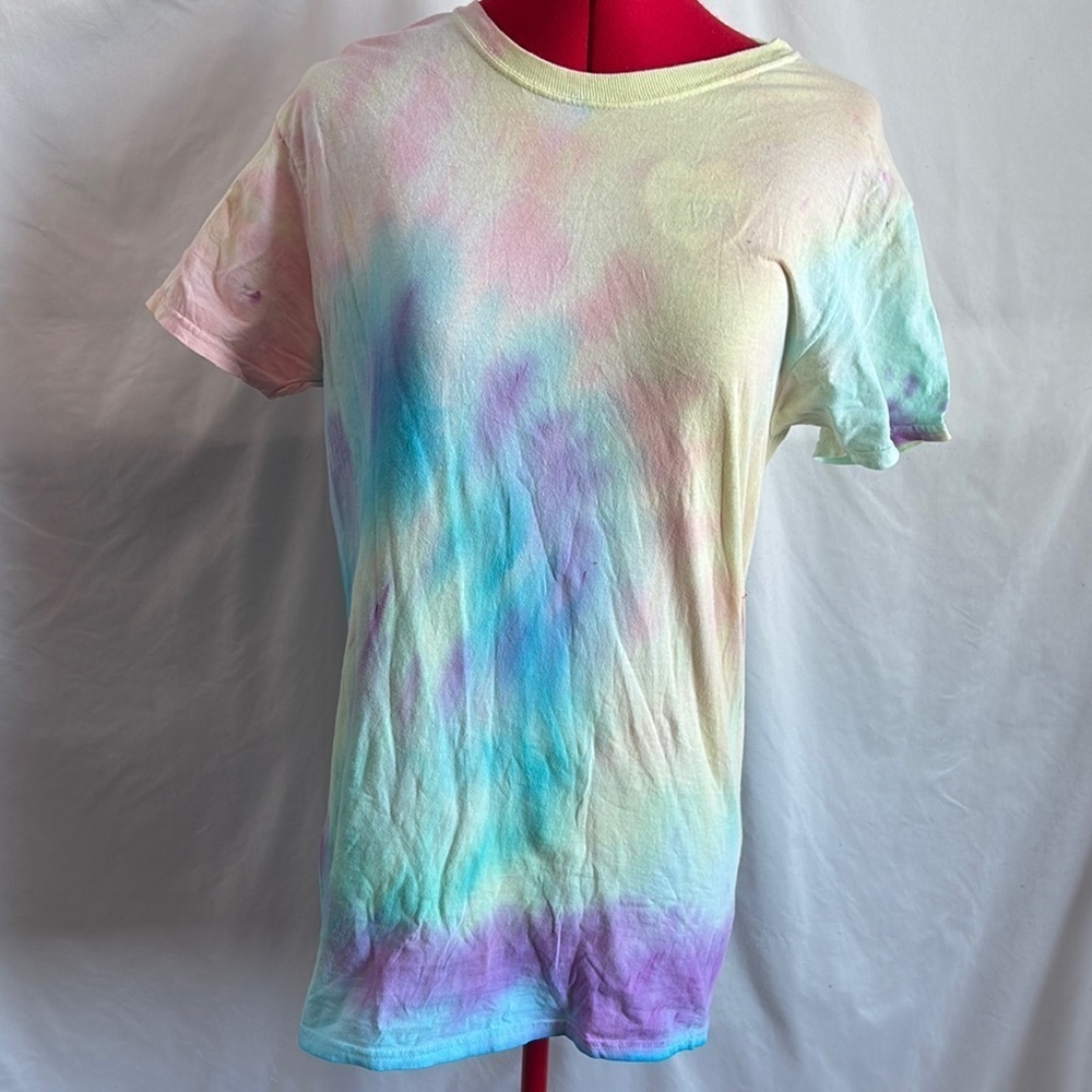 Fruit of the Loom Pink and Blue Short Sleeve Tee SM438